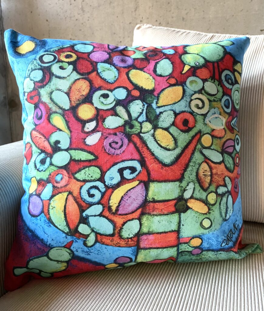 Funda cojín
Hablemos (gabardina)